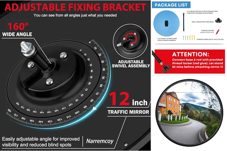 Detailed view of Best 12 Inch Convex Mirrors
