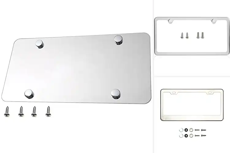Detailed view of Best Chrome Backing Plate Mirror