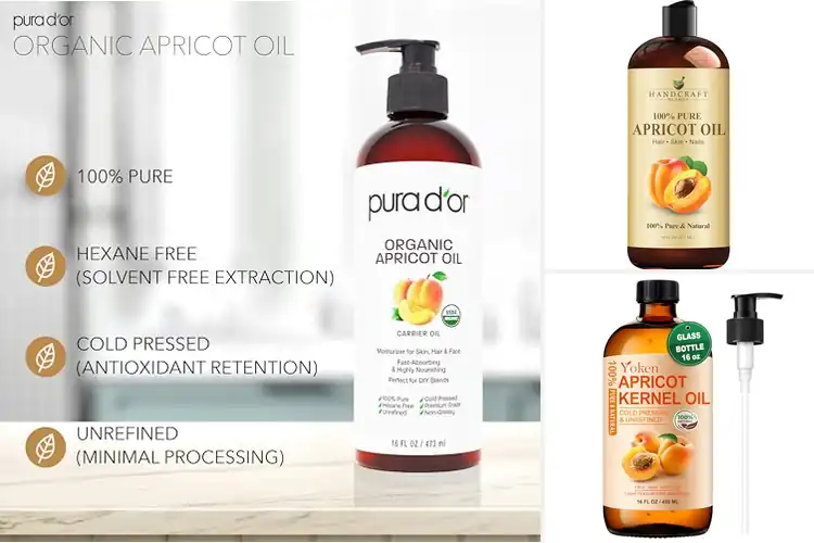 Detailed view of Best Cold Pressed Apricot Oil