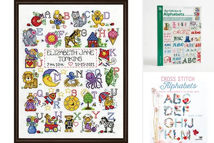 Detailed view of Best Cross-Stitch Alphabet Designs